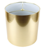 Gold Metallic Drum Lampshade with White Lining, 8"