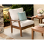 Braxton Black and Grey Deep Seating Patio Chair