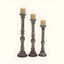 Elegant 24" Tall Wooden Candlestick with Fine Craftsmanship