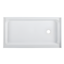 Voltaire 60" x 34" White Acrylic Shower Base with Right Drain