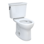 Round Bone Vitreous China Two-Piece Toilet with Tornado Flush