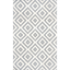 Gray Geometric Hand Tufted Wool Area Rug, 4' x 6'