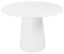 Contemporary Mid-Century 78'' Oval Wood Dining Table in Matte White