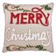 Merry Christmas Natural Down Filled Square Pillow