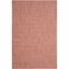 Red/Beige Synthetic Easy-Care Rectangular Area Rug, 6'7" X 9'6"