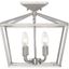 Townsend Satin Nickel 4-Light Semi-Flush Mount Ceiling Fixture