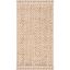 Hand-Knotted Ivory Jute 3x5 Rectangular Area Rug