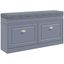 Gray Modern Shoe Rack Bench with Cushion and Storage Drawers