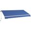 Outsunny 12' x 10' Dark Blue Retractable Patio Awning