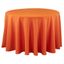 Pumpkin Orange Square Fabric Tablecloth