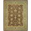 Ivory and Brown Tufted Wool Area Rug, 7'6" x 9'6"