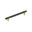 Matte Black Bronze and Champagne Bronze 8" Bar Pull with Mounting Hardware