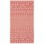 Beige and Red Geometric Indoor/Outdoor Area Rug