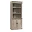 Palladia Split Oak Library Bookcase with Adjustable Shelves and Doors