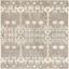 Ivory and Gray Hand-Tufted Wool Square Area Rug