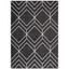 Ivory and Brown Geometric Braided Rectangular Rug