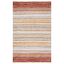 Handmade Red Stripe Shag Area Rug, 8' x 10', Easy Care Synthetic