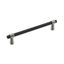 Matte Black and Satin Nickel Modern Cabinet Bar Pull