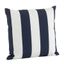 Blue and White Striped 21" Indoor/Outdoor Throw Pillow