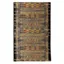 Tribal Stripe Black and Vivid Colors Low Profile Indoor/Outdoor Rug