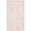 Handmade Pink and Ivory Wool Tufted Area Rug 3' x 5'