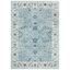 Isabella Light Blue Synthetic 8' x 10' Oriental Area Rug