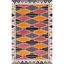 Hand-Tufted Black and Rust Wool Geometric Area Rug