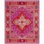 Handmade Tufted Wool Rectangular Rug in Red/Pink, 8' x 10'