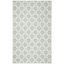 Montauk Light Green and Ivory 8' x 10' Handwoven Wool Area Rug