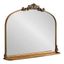 Gold Baroque Arch Vanity Mirror with Shelf, 33 x 26