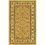 Elegant Beige and Ivory Hand-Knotted Synthetic Area Rug, 27in x 4in