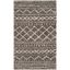 Southwestern Shag Brown & Ivory Geometric Area Rug - 4' x 6'