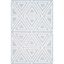 Blue and Ivory Hand-Tufted Wool Kids Area Rug 4' x 6'