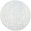 Transitional Blue Ivory Abstract Tufted Round Rug 6'