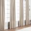 Beige Velvet Blackout Room Darkening Curtain Panels, 52" x 63"