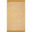 Gold Handwoven Cotton Flat Woven Area Rug