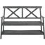 Mayer Classic Black Acacia Wood 49'' Outdoor Bench with Storage