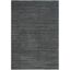 Gray 6' x 9' Solid Synthetic Easy Care Area Rug