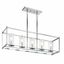 Crosby Chrome 5-Light Linear Chandelier with Clear Glass Shades