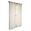 White Polyester Room-Darkening Grommet Curtain Panels, 54 x 84