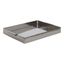 Samana Silver Hammered Stainless Steel Rectangular Tray