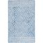 Blue and Ivory Hand-Tufted Wool Area Rug, 8' x 10'