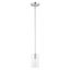 Zurich Polished Chrome Clear Glass Modern 1-Light Pendant