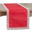 Red Polyester Studded Design Table Runner, 16 x 120 in