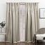 Sand Polyester Room Darkening Beaded Valance Curtain Panels