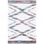 Coastal Breeze Blue Cotton Flat Woven Reversible Area Rug