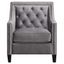 Teagan 30'' Gun Metal Gray Velvet Transitional Accent Chair