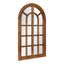 Boldmere Rustic Brown Full-Length Wood Arch Wall Mirror 22"x38"