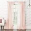 Blush Sheer Polyester Rod Pocket Curtain Panel, 50" x 63"