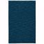 Handmade Navy Blue Wool and Cotton Flat Woven Rug, 4' x 6'